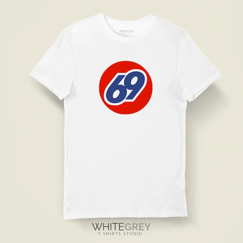 69 T Shirt 76 Oil Fake Logo Lubricants Tee Unisex Women's Men's TShirt