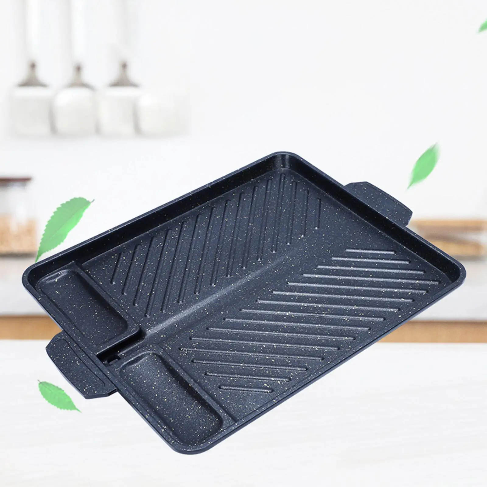 Korean Style Grilling Pan Multipurpose Portable for Frying BBQ Restaurant