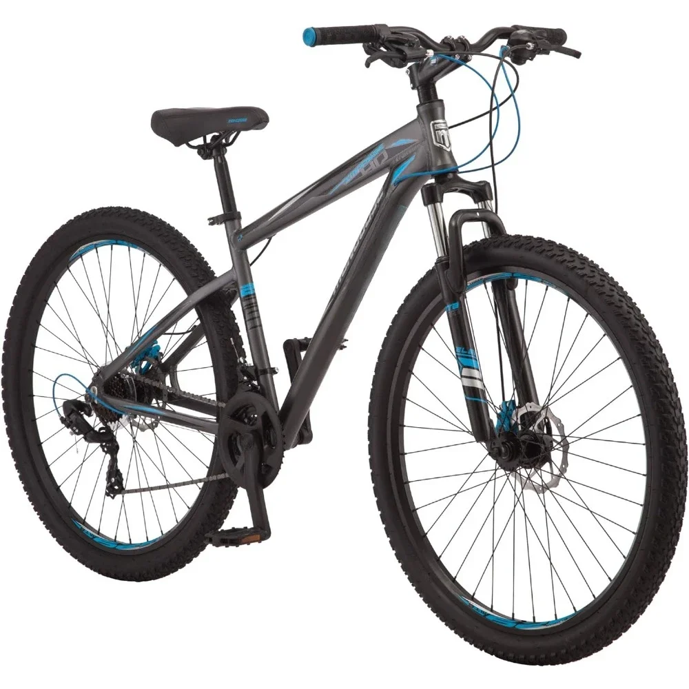 

Mountain Bike,29-Inch Wheels, Aluminum Frame, Twist Shifters, 21-Speed Rear Deraileur, Front and Rear Disc Brakes