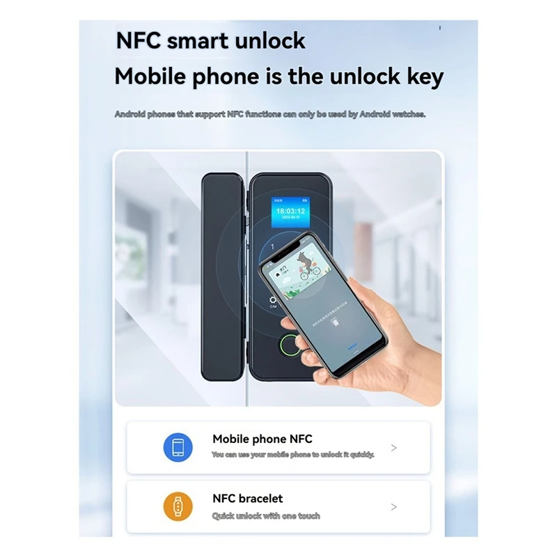 Tuya Smart-Lock For Glass Door Wooden Door Bluetooth Tuya Biometric Fingerprint Lock Electronic Door Digital Lock