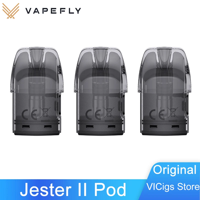 خرطوشة Vapefly Jester 2 Pod أصلية ، حشو جانبي ، MTL Vape لمجموعة المحترفين ، 0.6 أوم RDL 1.0 أوم 1.2 أوم ، 3 ، 3 لكل لوط