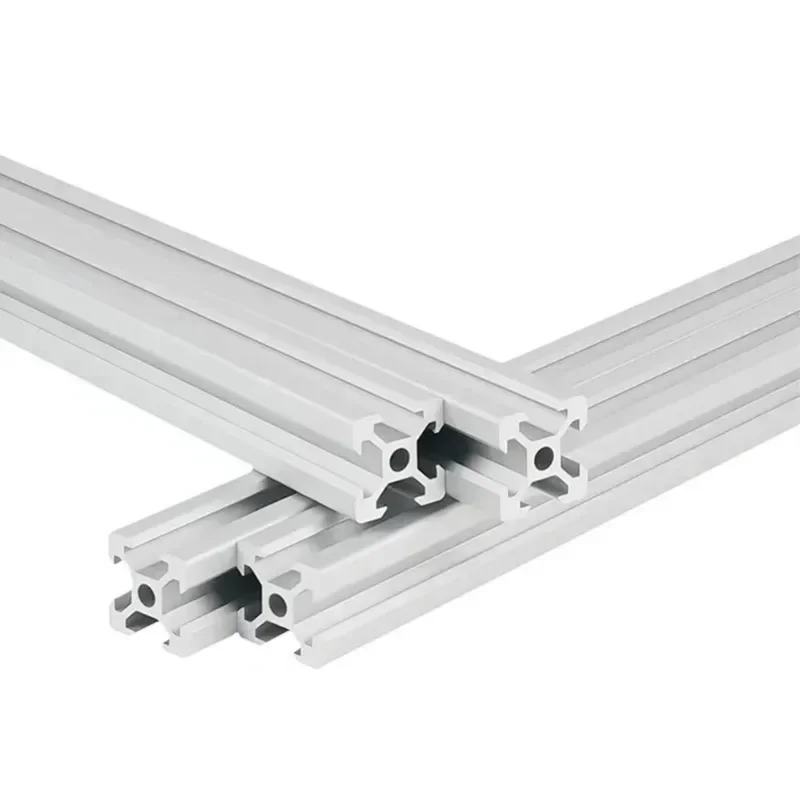 Weiyi 20x20mm Open Builds 2020 V-Slot Aluminum Profile Black/silver Aluminum Extrusion Length 100-550mm For 3d Printer Parts DIY