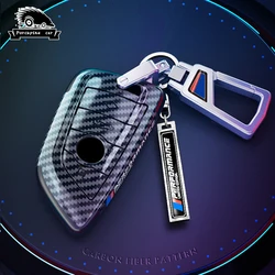 ABS Carbon fiber Car Remote Key Case Cover for BMW X1 X3 X5 X6 X7 1/3/5/6/7 Series G20 G30 G32 G11 F15 F16 F20 F48 G01 G02 G07