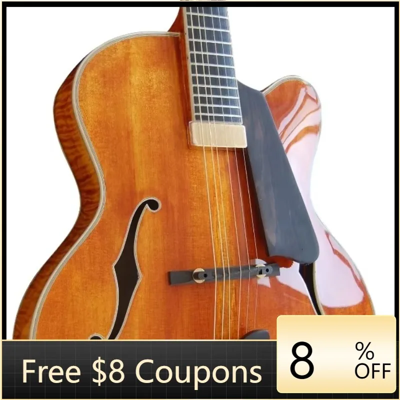 

STLF Yunzhi Handmade Jazz Guitar Customizable Maple Jazz Acoustic Electric Maple Classical Guitar