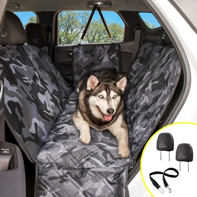 

Dog Car Seat Cover, X-Large Heavy Duty Dog Seat Cover for Back Seat, Extra Padded Non-Slip Dog Hammock, Water-Resistant