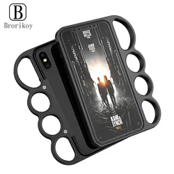 Fashion Colorful Aviation Aluminum Shockproof Border Phone Case Cover With Finger Ring For iPhone 13 12 11 Pro X 17 16 15 14 Pro