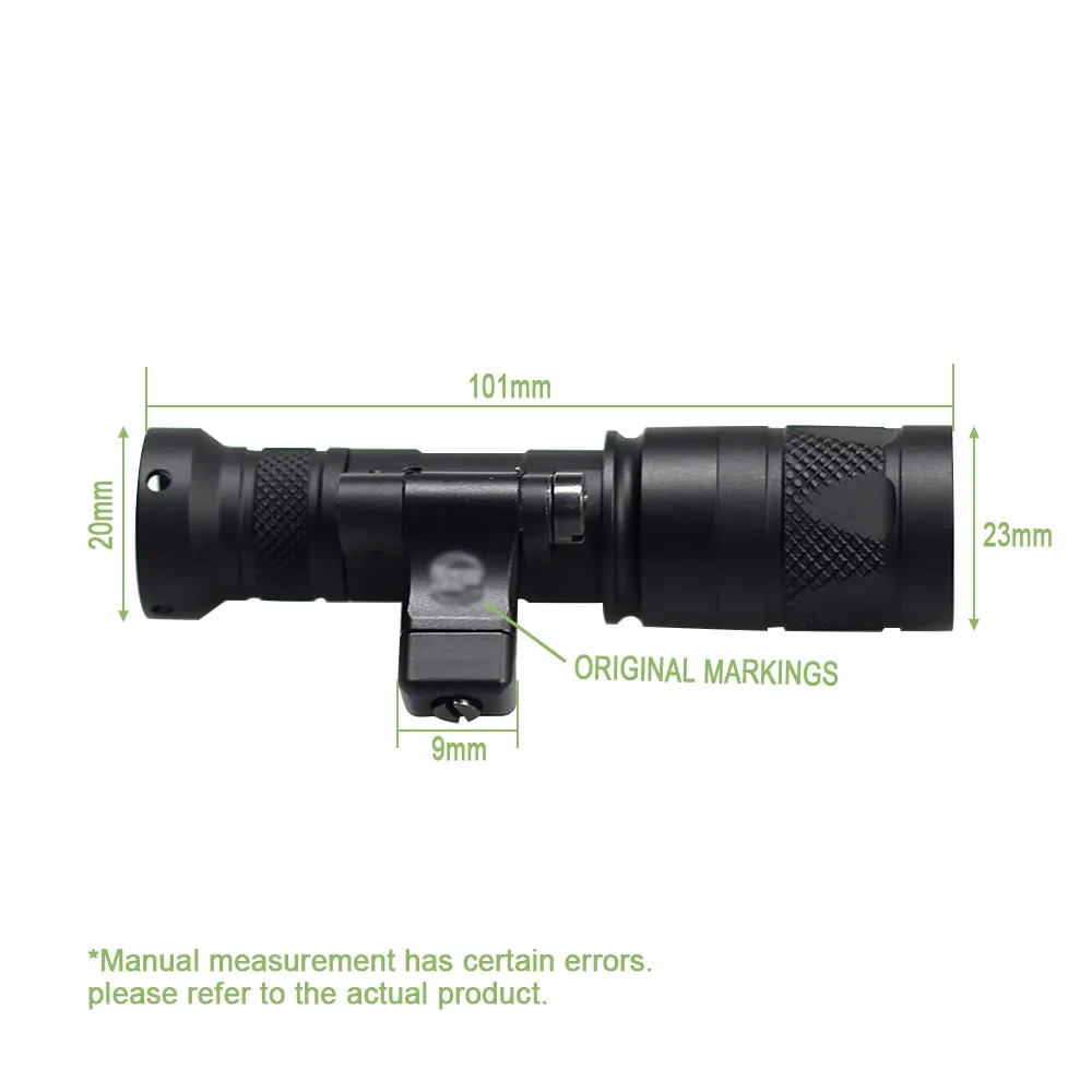 SOTAC GEAR Tactical Light M340V Flashlight Fit 20mm Rail Hunting Strobe Scout Light LED with Remote Pressure Switch