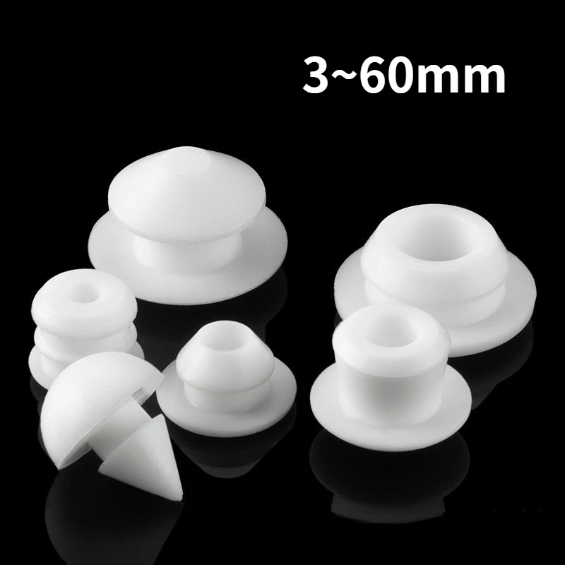 T Type Hole Plug Cover Blanking End Cap 3-60mm Snap-on Silicone Plug Rubber Stopper Soft Match High Elasticity Cap Cover