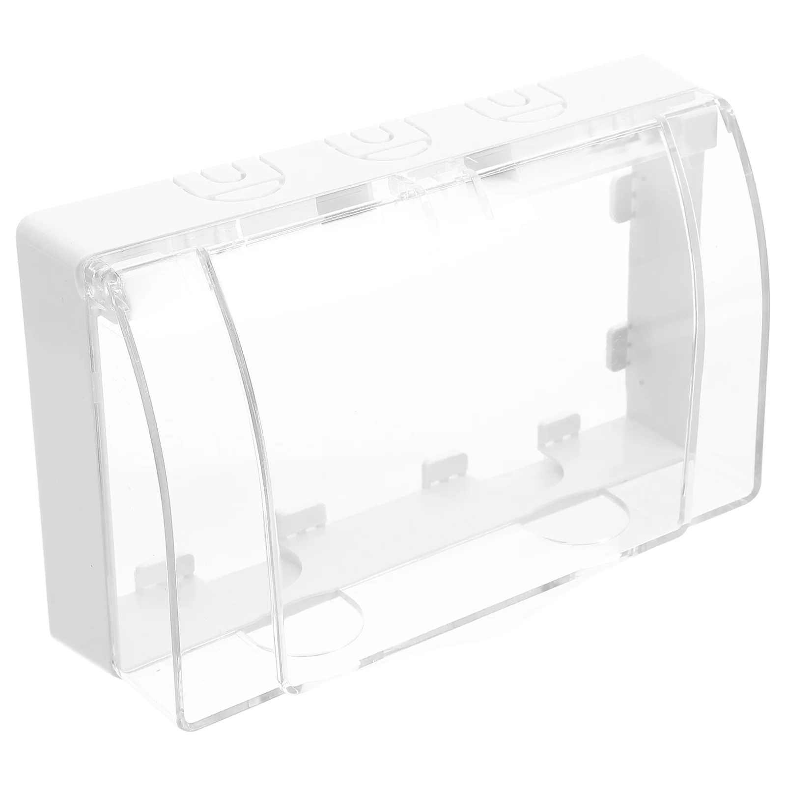 Waterproof Outlet Cover 86-Type Self Adhesive Wall Plate Clear Socket Protector Box For Bathroom Kitchen Outdoor Electrical