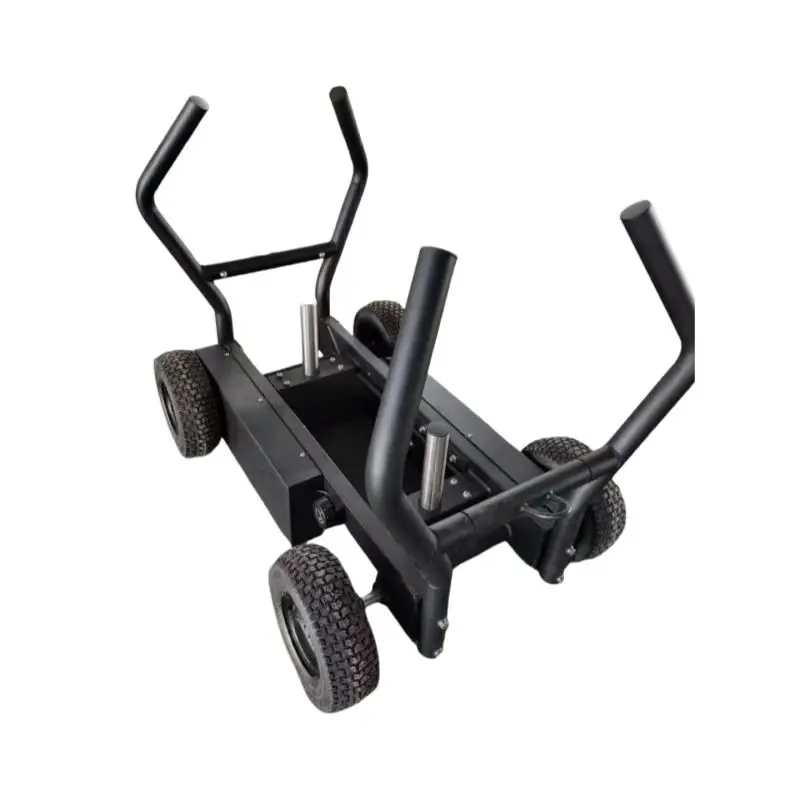 

High Quality Gym Equipment Tank Sled Wheels Push Pull Plate Loaded Machine Variable Magnetic Tank Car Fitness Tank Power Trainer