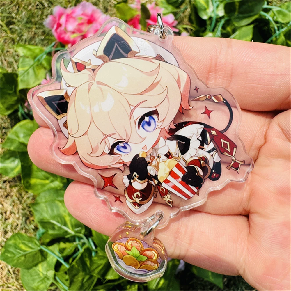 Game Genshin Impact Dahlia Skirk Cosplay COSTUME Acrylic Key Chains Keyring Prop Xmas Gift