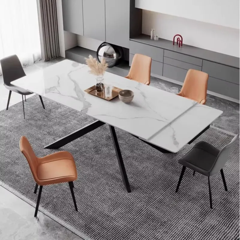 Space-saving extendable dining table - square leg pull-up & round wooden retractable