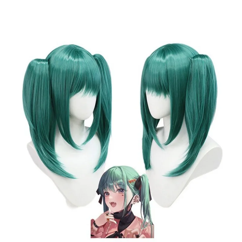 Miku-Peluca de fibra sintética para mujer, pelo sintético resistente al calor, Cosplay de cantante japonés, Anime Lolita COS, accesorios para trajes, 15 colores