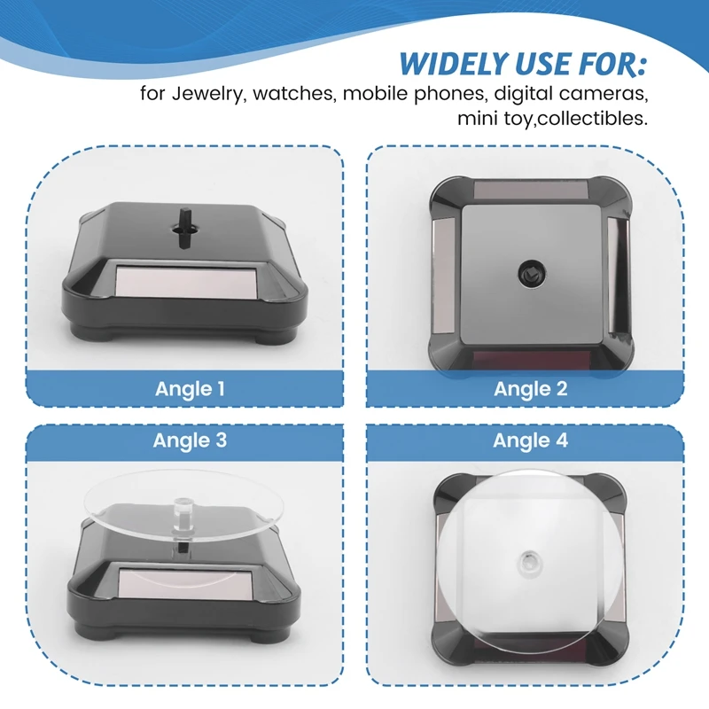 

INW-0eSolar Turntable Jewelry Electric Turntable Display Stand Mobile Phone Watch Hand Jade Glasses Tray
