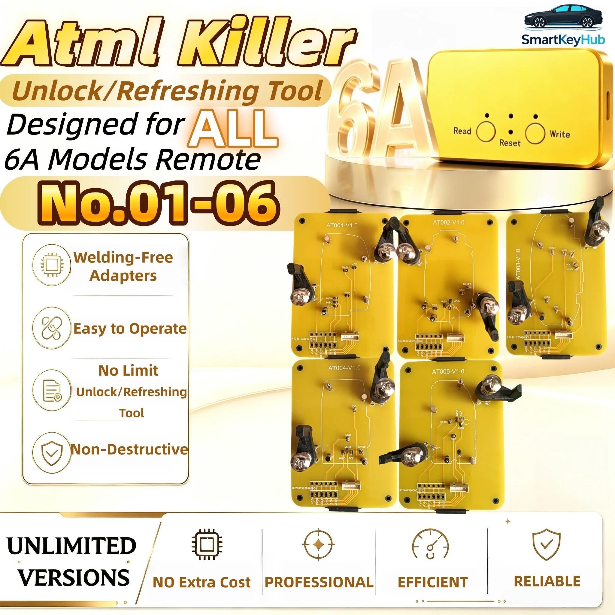 Suitable for Hyundai Kia Seltos6A Remote Unlocking or Refreshing Atml Killer Devices and 6 Types of Welding Adapters