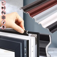 40M S Type Casement Window Seal tape Energy Saving Acustic Foam Strip for Weather Stripping Door Seal Gap Filler Noise Reduction