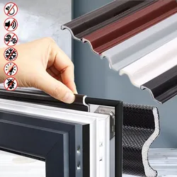40M S Type Casement Window Seal tape Energy Saving Acustic Foam Strip for Weather Stripping Door Seal Gap Filler Noise Reduction