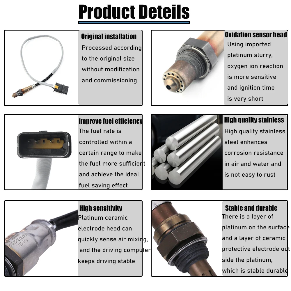 11787589475 234-4479 Lambda O2 Oxygen Sensor For BMW 135i 335i 740i 435i 535i X3 For BMW Car Rear Sensor