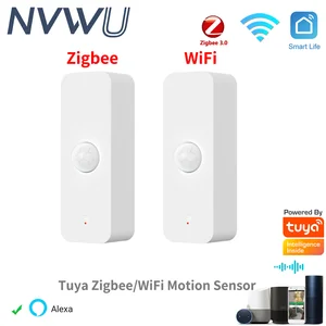 Tuya Wifi Zigbee Pir Motion Sensor Smart Home Human Body Detector Detector Seguridad Smart Life Funciona con Alexa Google Home 8 Mejor sensor de presencia de ventas Zigbee - №5