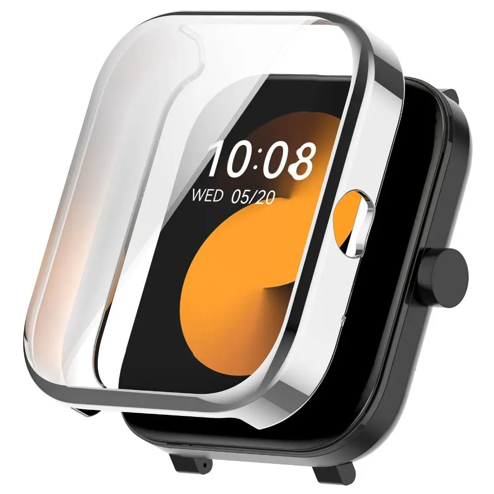 New Full Cover TPU Case Smart Bumper Screen Protector Accessories Watchband Protective Shell for HayLou GST Lite/GST