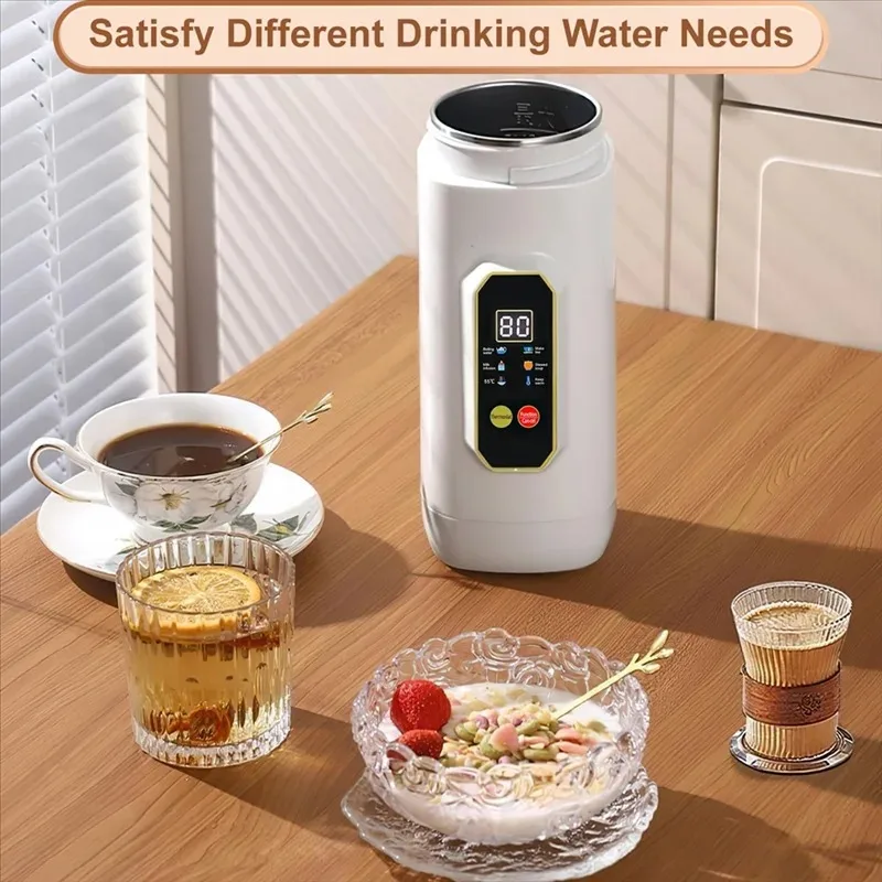Portable Electric Kettle Travel Heating Cup Multifunctional Boiled Water Pot Smart Teapot Adjustable Temperature Kettles