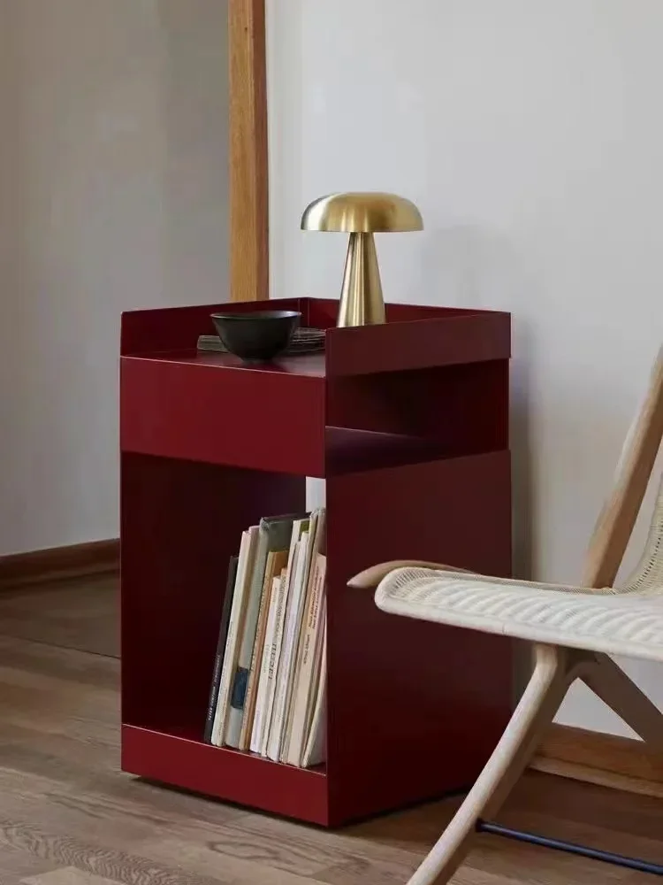Nordic Sofa Side Bedside Table for Several Bedrooms with Removable Trolley Storage Side Cabinet