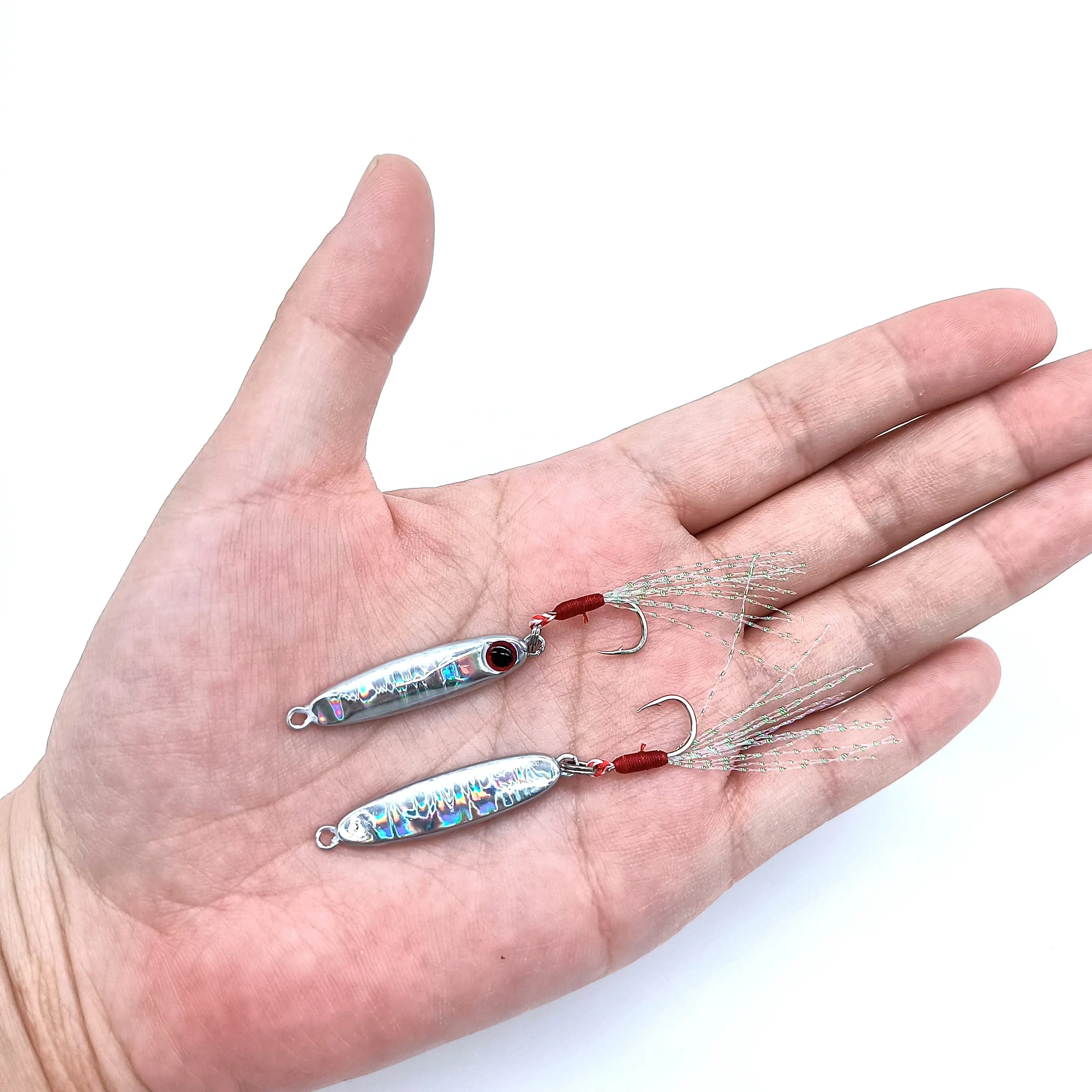 HOOFISH 1PCS Microjigging Angeln Locken 5,5g/32mm Mini Jig Köder Isca Künstliche Jig mit Einzel Haken angeln Zubehör – Detail 1
