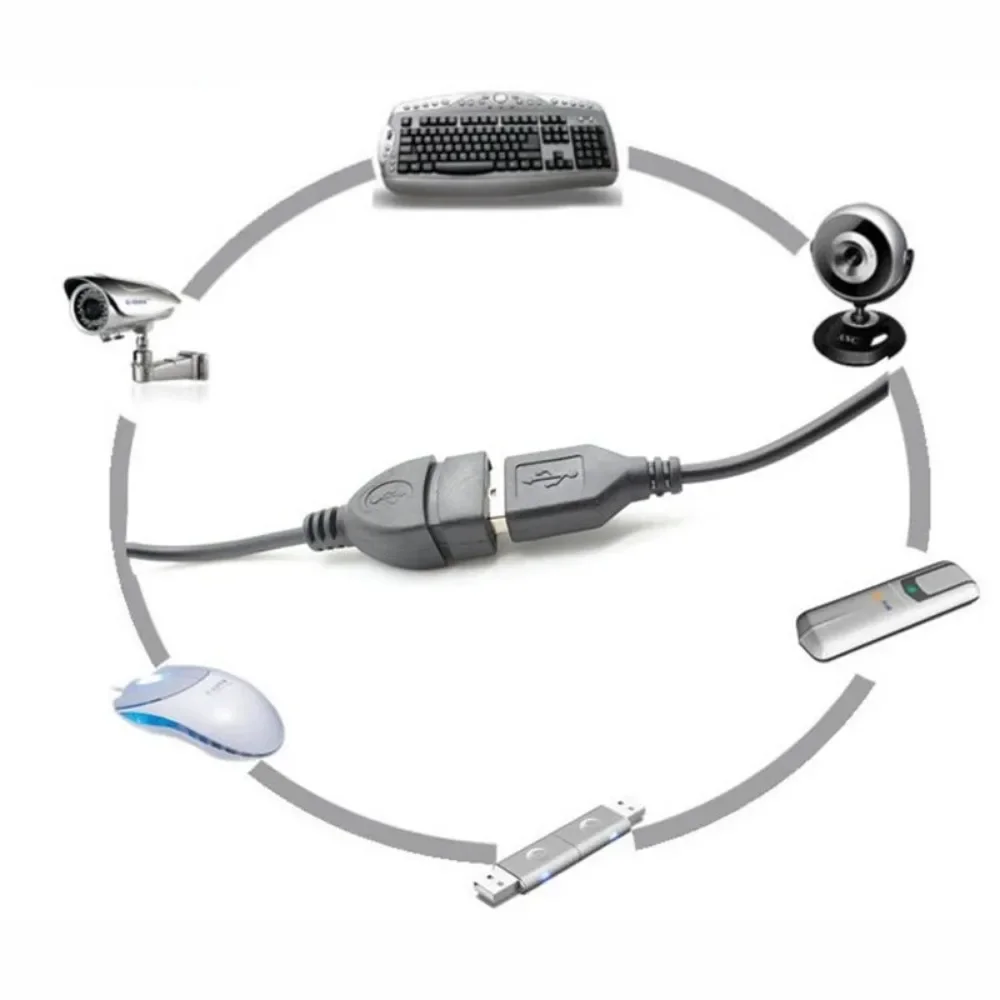 0.5 متر USB تمديد Cale USB ذكر إلى أنثى مزامنة البيانات تمديد وصلة كابل كابل USB للكمبيوتر المحمول لوحة المفاتيح الهاتف الكمبيوتر المحمول