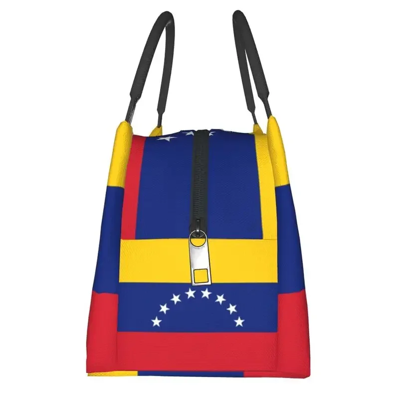 Custom Flag Of Venezuela Lunch Bags Women Cooler Thermal Insulated Lunch Boxes for Work Pinic or Travel Fruit Fresh Storage Bag