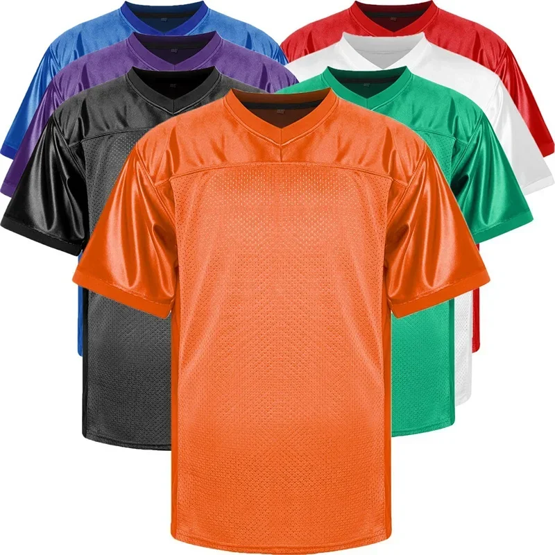 

New Blank Sport Football Jersey Mens Outdoor Sports Clothing Training Tops Breathable Quick Drying High Quality Soccer Shirt