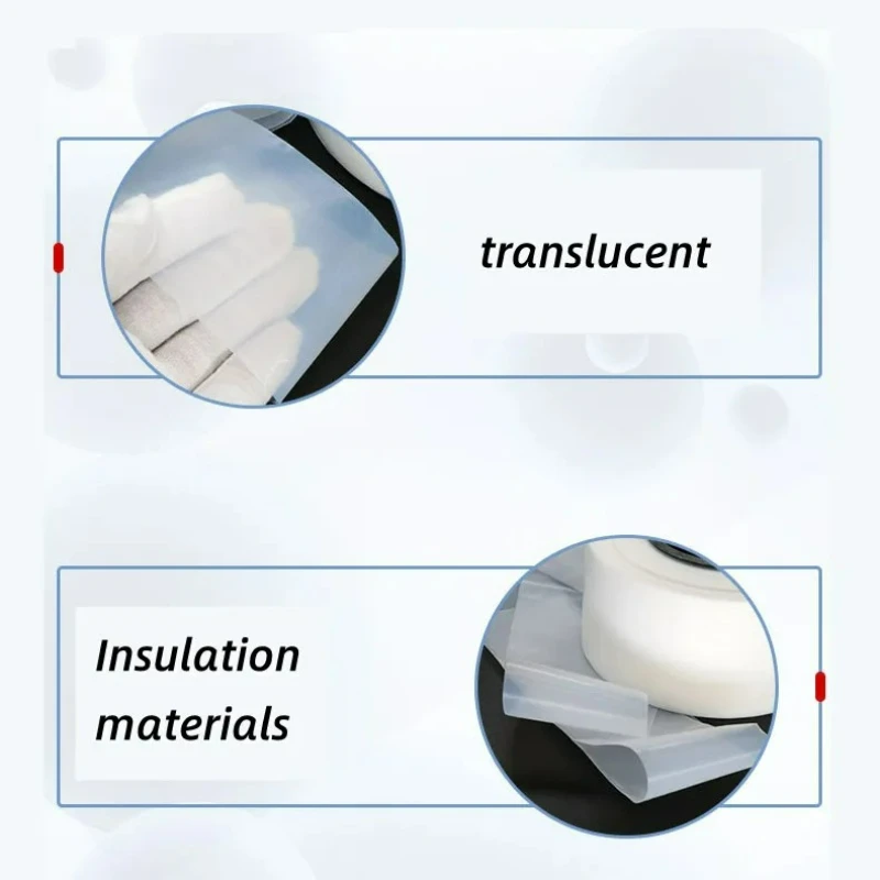 5-10Meter PTFE Film White Ultra-thin Plastic Sheet Corrosion Resistant High Temperature PTFE Sheet 0.03/0.05/0.08/0.1/0.2mm