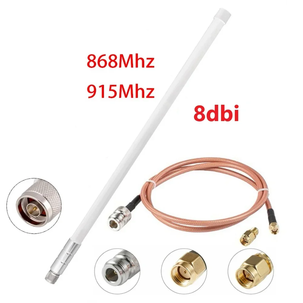 

8dbi 915MHz Antenna Outdoor Omnidirectional Fiberglass Antenna For RAK Wireless Aerial Helium Long Distance Receiving Antenna