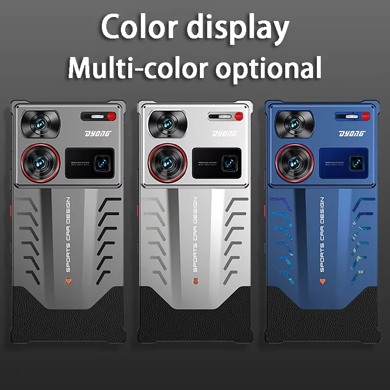 Metal Phone Cover For Nubia Red Magic 9 10 Pro + Aluminum Alloy Heat Dissipation Cooling Metal Case For Nubia Z60 Ultra Z70Ultra