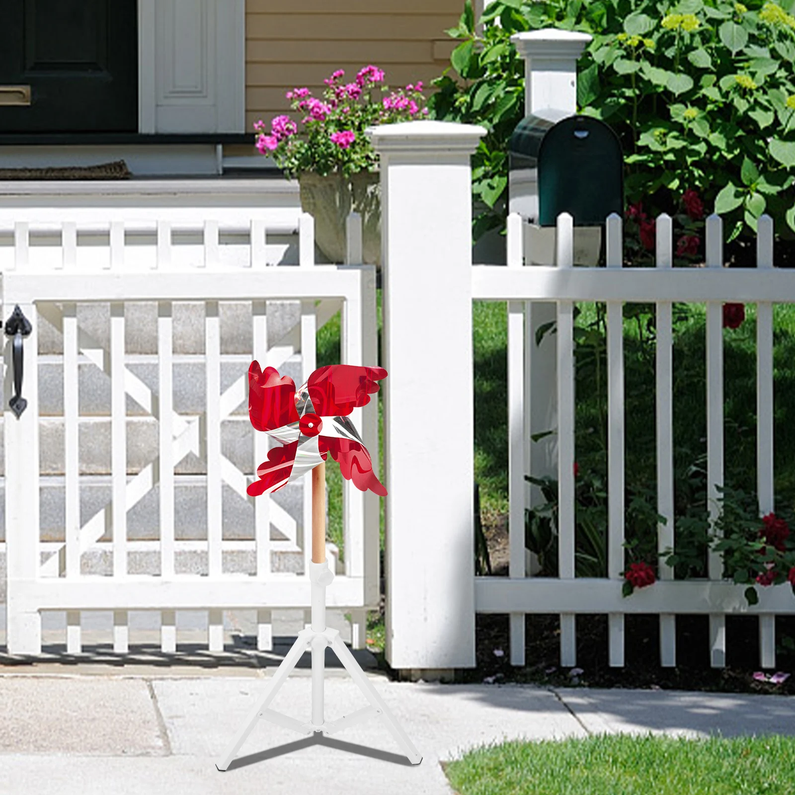 

Garden Windmill Base Heavy Duty Tripod Outdoor Windmill Stand Stable Weather Vane Support Garden Decoration Weather Vane Support