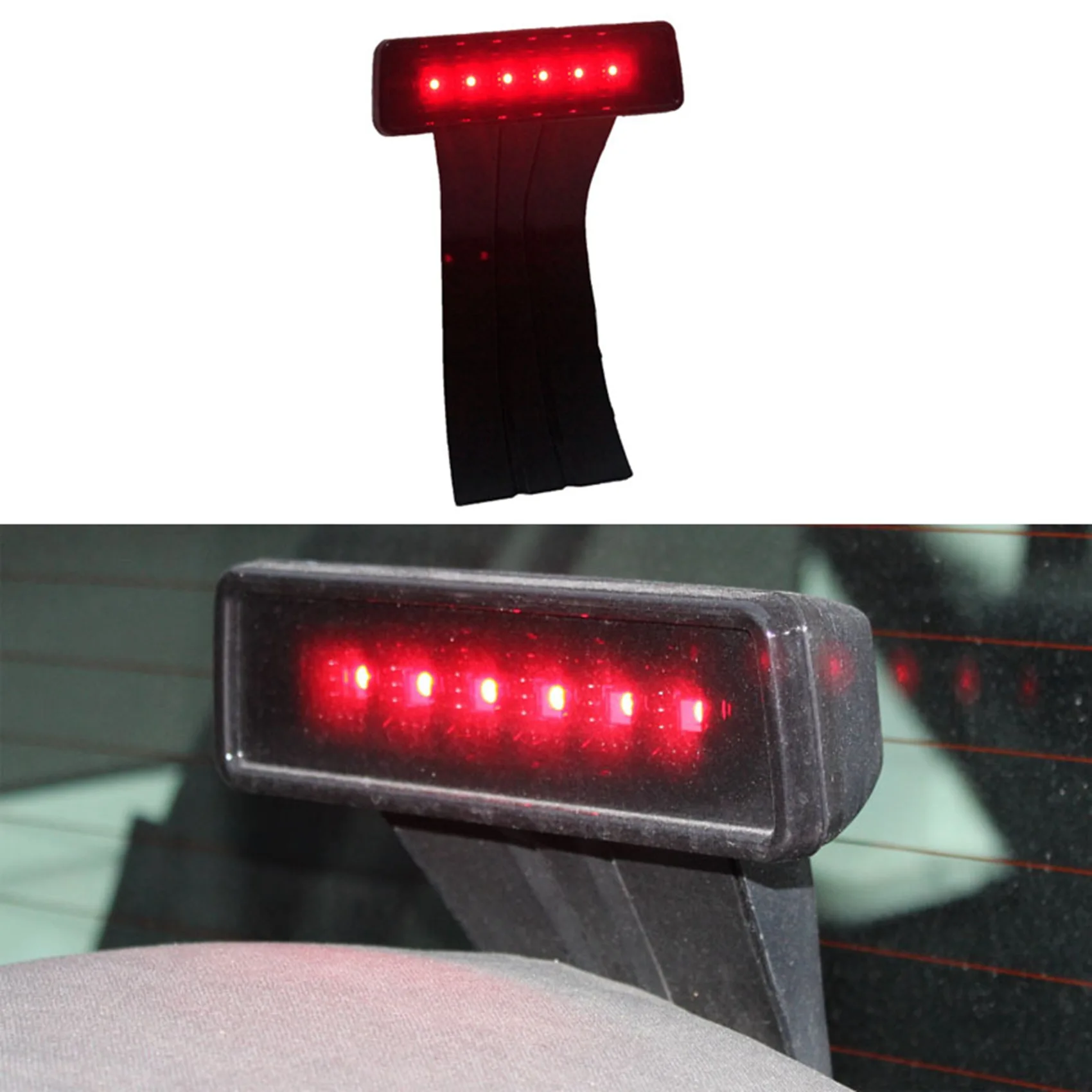 2X Car LED Third Brake Tail Lights High Mount Stop Lights For Jeep Wrangler JK 07-18