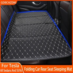 For Tesla All Sedans And SUVs Mattress Cozy Travel Car Bed Foldable Auto Back Seat Extender Mattress Car Camping Accessories