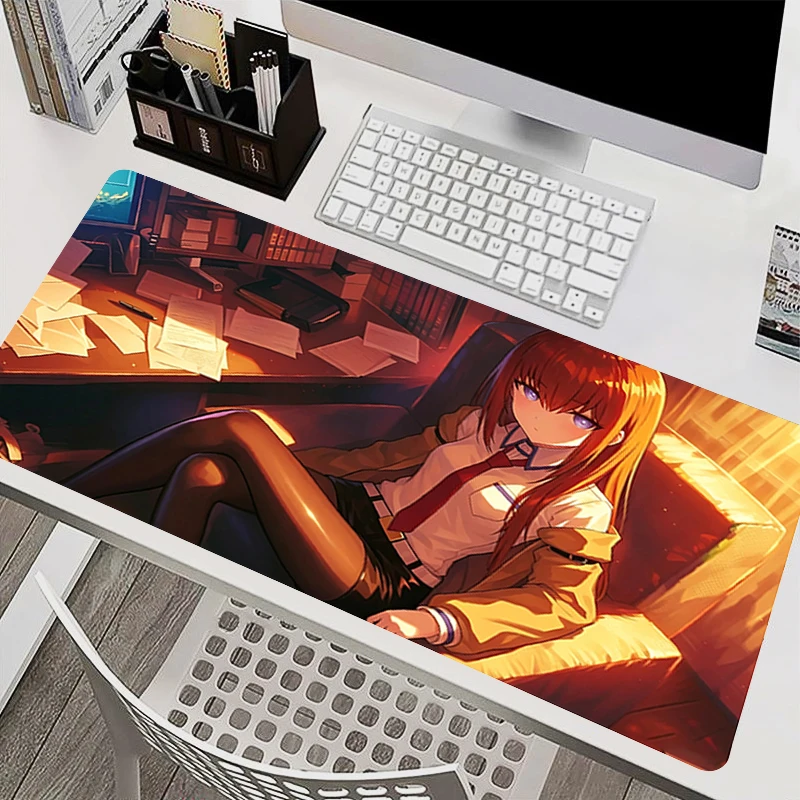 Hot Mouse Mats Steins Gate E-sports Gamer Desk Mat kawaii Computer Mouse Pad Large Gaming Accessories Mousepad Non-Slip Carpet