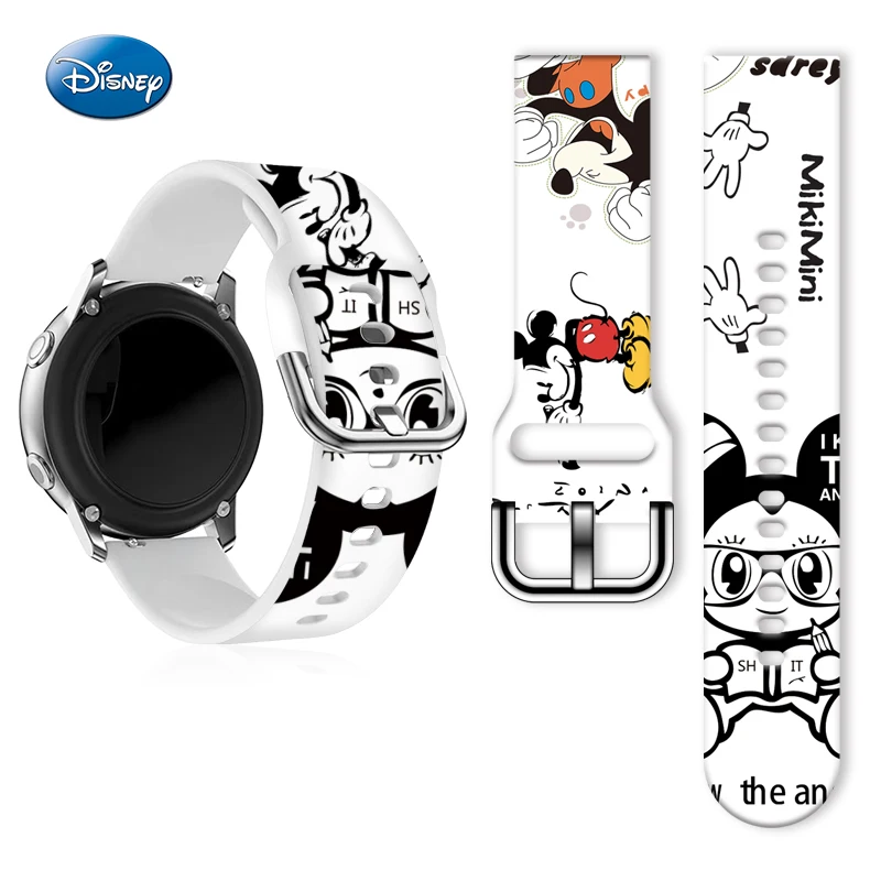 

Disney Funny Mickey Minnie Series Strap for Samsung Galaxy Watch 7/6/5, 20mm Universal Band Fits 40mm 44mm Xiaomi Huawei Amazfit