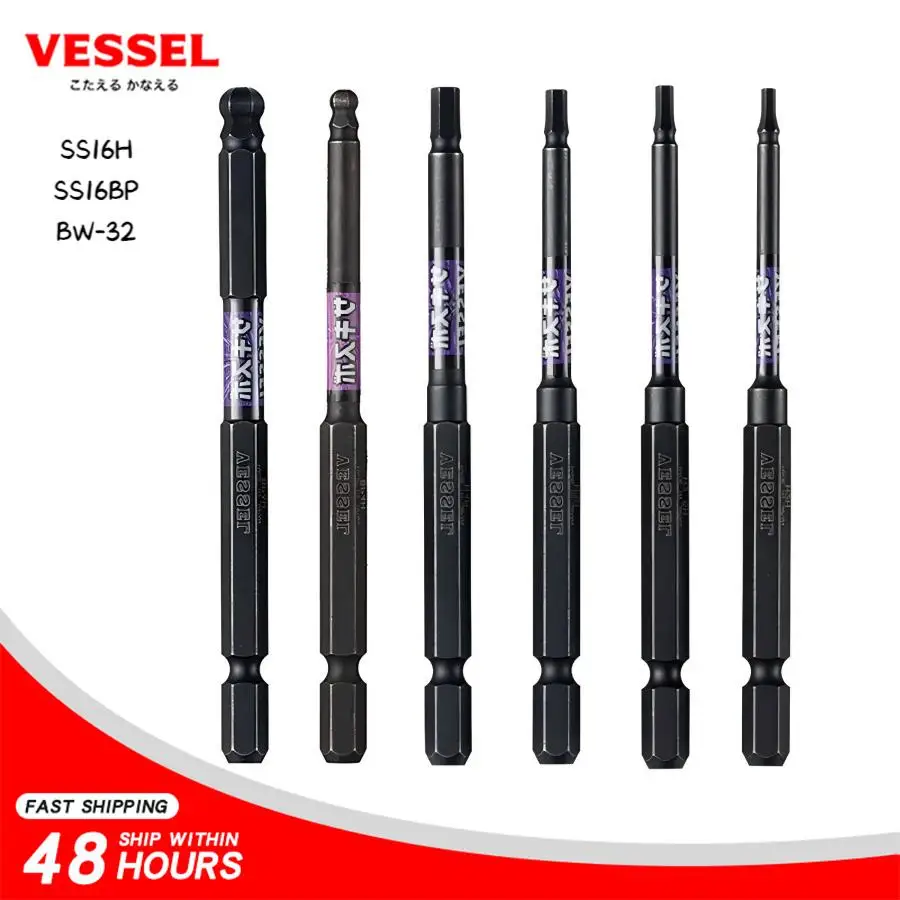 VESSEL BW-32  SS16H/SS16BP Series Stepped Round Bit Drill, Sakisbo, Hexagonal, with Screw CollectorJapanese Tools