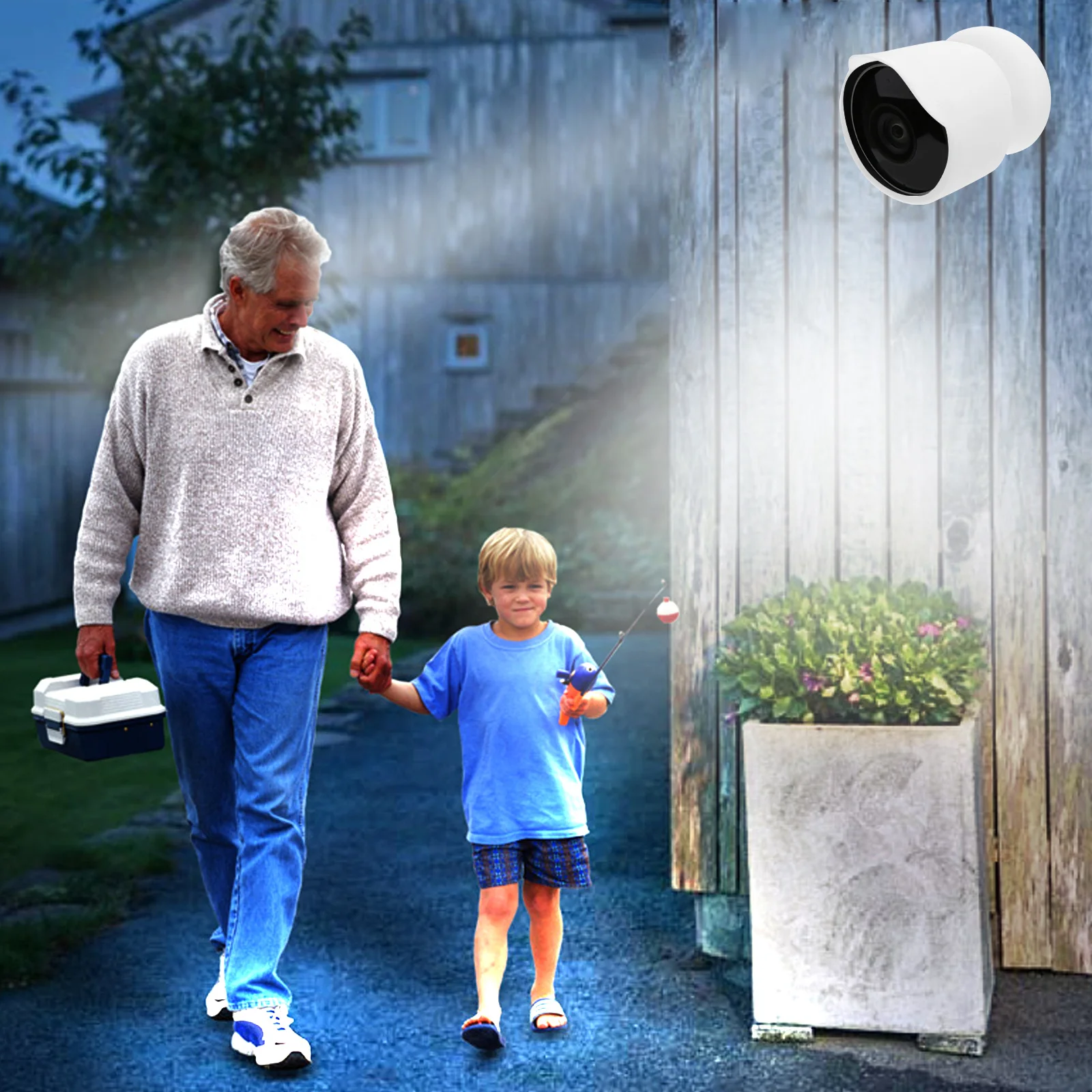 

Rain Cover For Outdoor Security Camera Weatherproof Housing Sunshade Shell Waterproof Debris Proof Case Camera Accessories