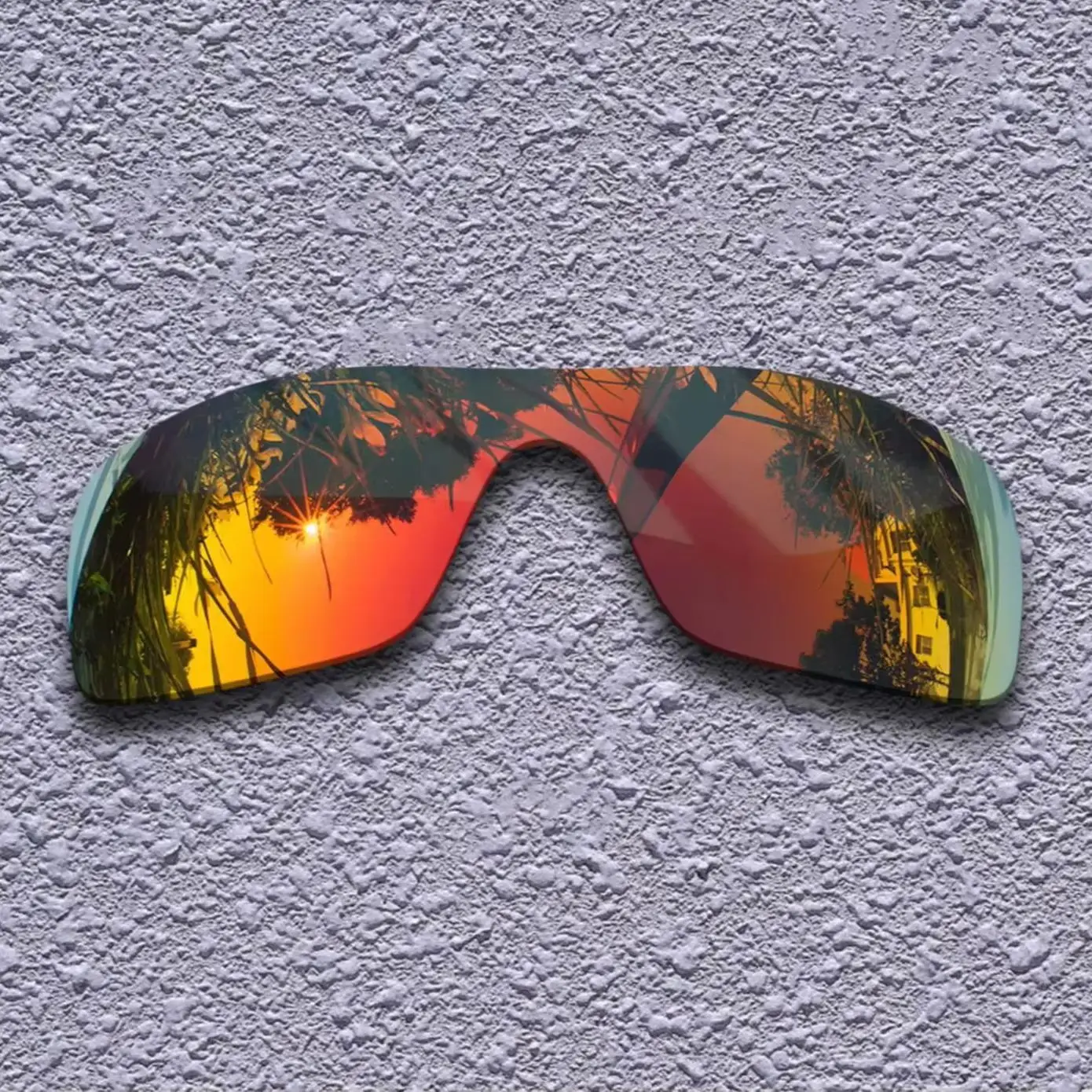 Fire Red Polarized Replacement Lenses for-Oakley StraightBack Sunglasses