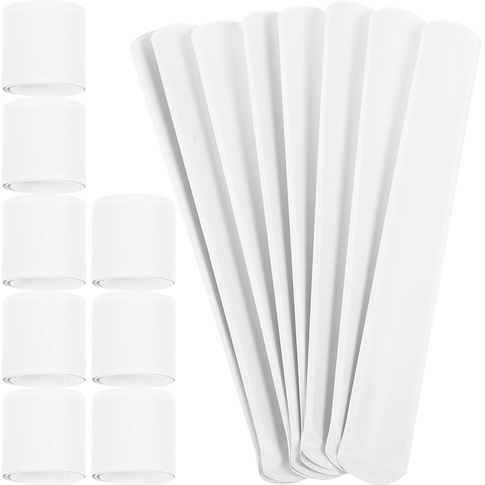 

20pcs DIY Blank Snap Bracelets PVC Graffiti Pat White Kids Fashion Accessories Birthday Party Game Prizes Students Toy