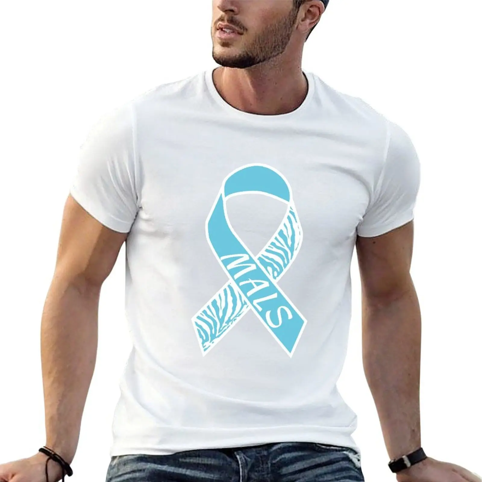 MALS Ribbon T-Shirt cotton man t-shirts shirts graphic tee mens fashion