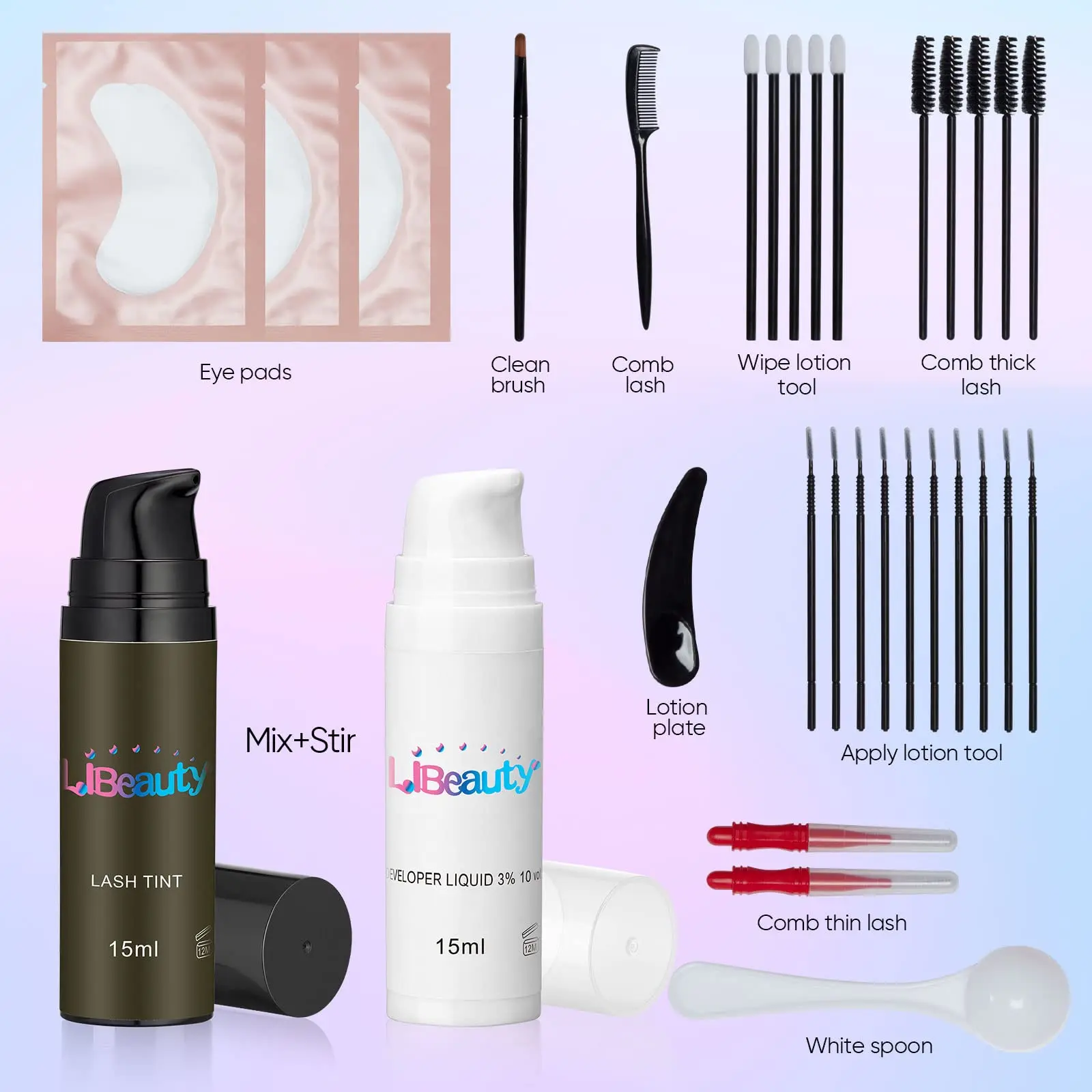 Libeauty 15 ml Semi Permanent Augenbrauen Farbstoff Tönung Schnelle Gel Wimpern Kit Augenbrauen Tönung Farbstoff Schwarz Make-Up Augenbrauen Creme Make-Up werkzeug