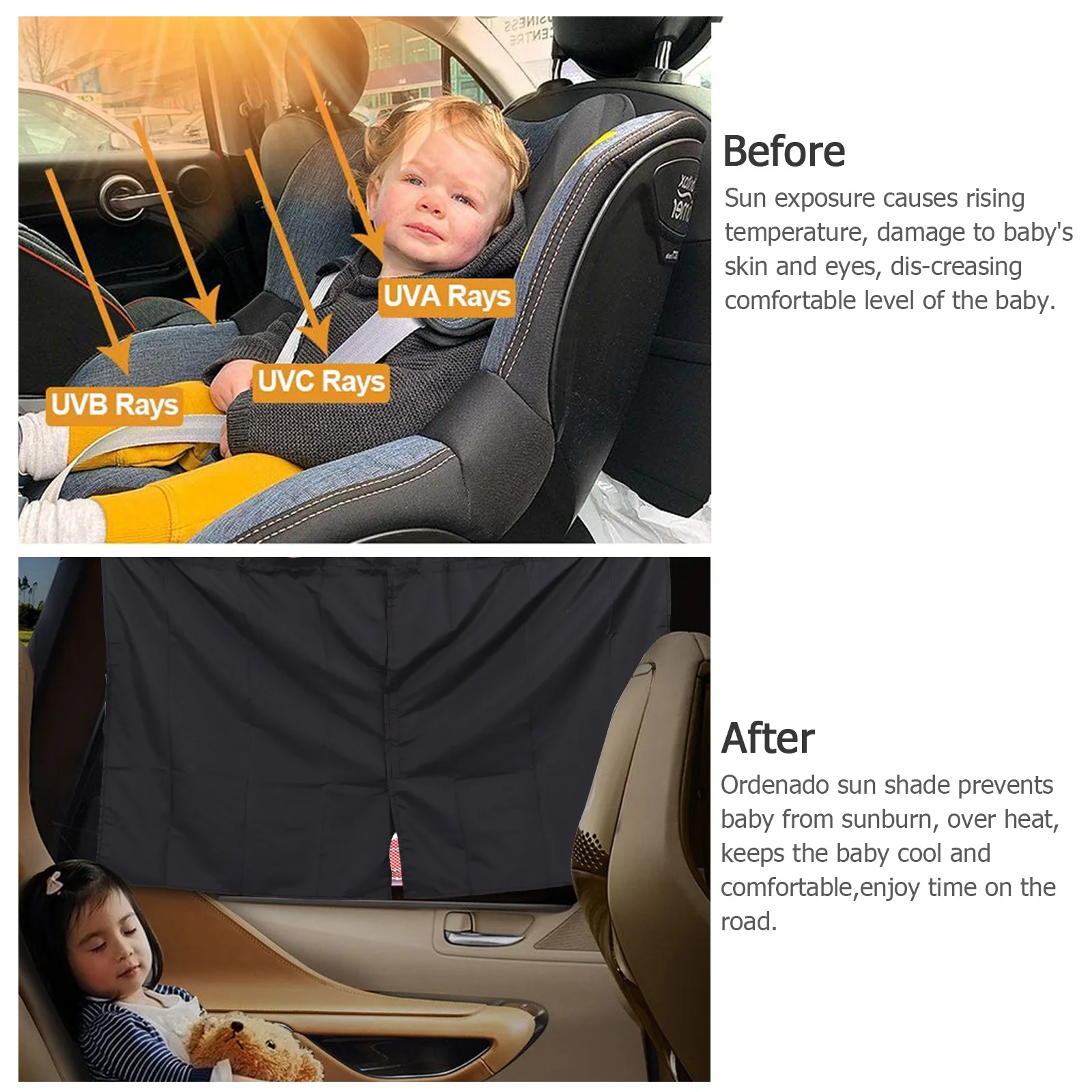 Rideau de séparation de voiture, rideau de confidentialité noir, séparateur extensible pour pare-brise, fenêtres latérales, pare-soleil, Isolation, repos de voyage