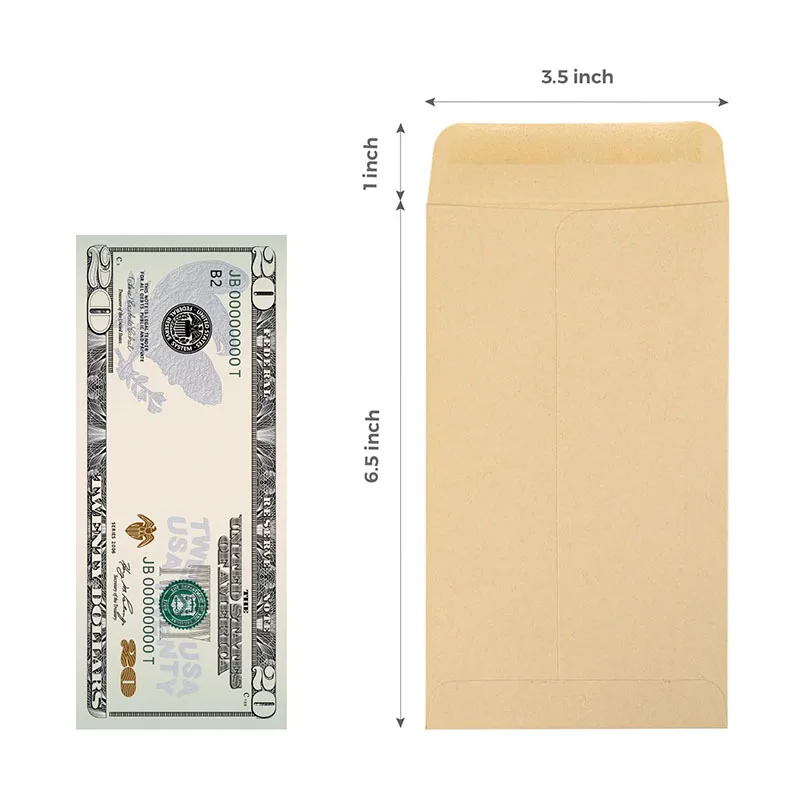 5/10Pcs 봉투 선물 카드 동전 엽서 보관 미니 봉투 작은 크래프트 종이 봉투 돈 우편 사무실 보관