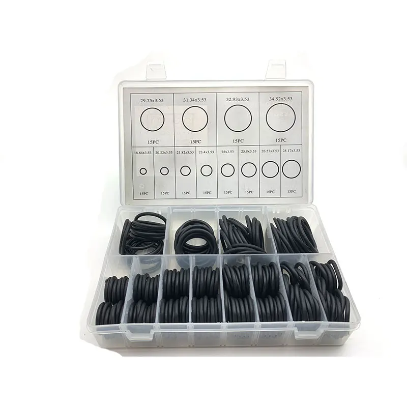 

180pcs Rubber O Ring Assortment Kits 12 Sizes Sealing Gasket Washer Made of Nitrile Rubber NBR for Automotive Repair, Plumbing