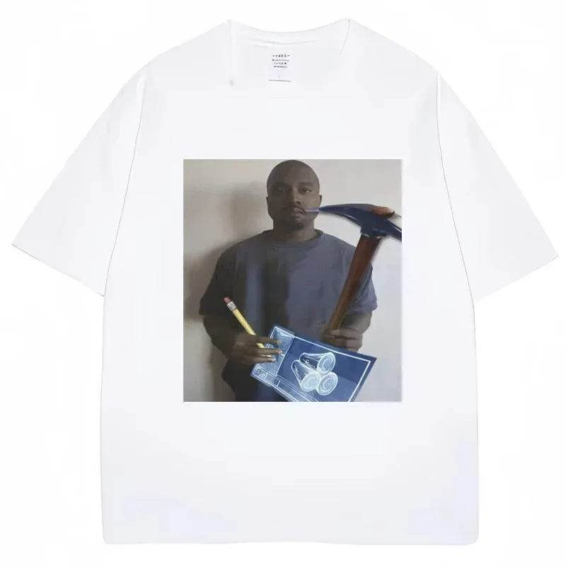 面白いカニエ・ウェストミームグラフィック Tシャツ子供のビデオゲームユーモア Tシャツ女性夏の創造性 Tシャツストリートウェアギフト