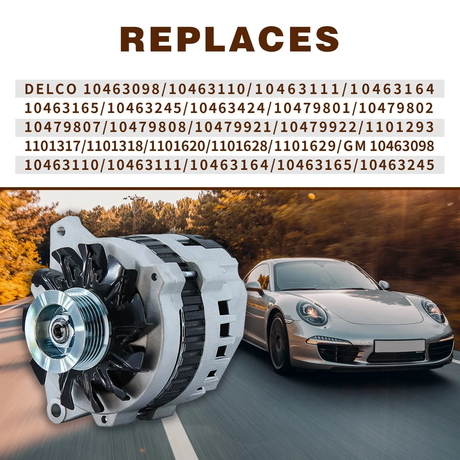 Alternator untuk Chevrolet Lumina Tahoe Blazer Seri C/K GMC Yukon Bravada 8670