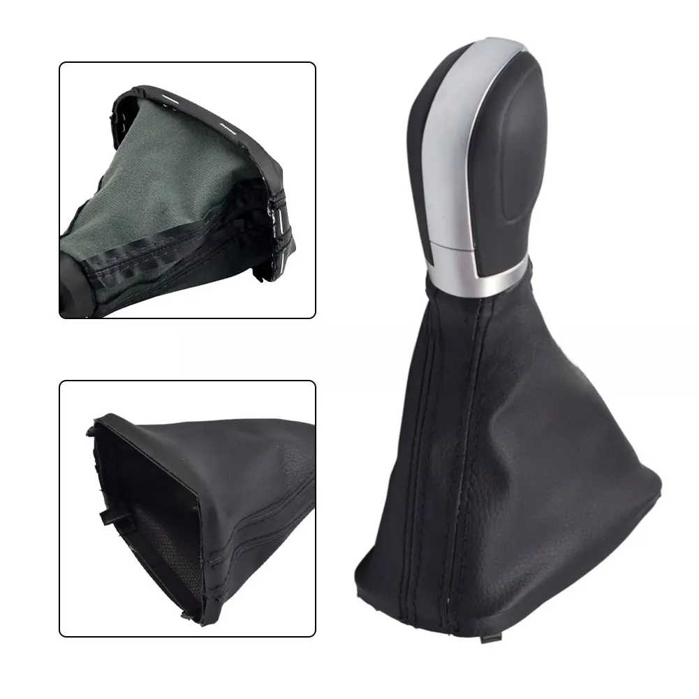 

1pcs Car Black Gear Shift Knob Gear Box Gaitor Boot Cover For Passat For B7 CC Interior Accessories